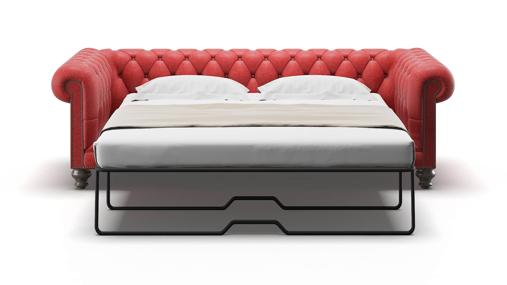 Bordeaux Leslie Poppy Sofa Sleeper Espresso legs 1