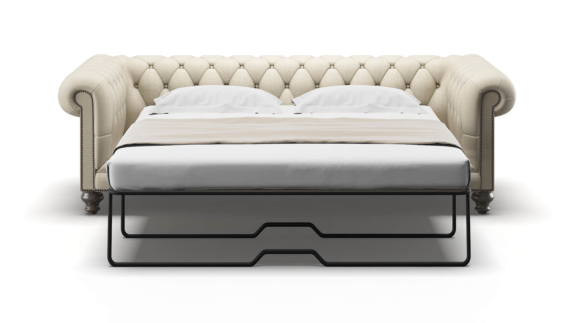 Bordeaux Malibu Sand Sofa Sleeper Espresso legs 1