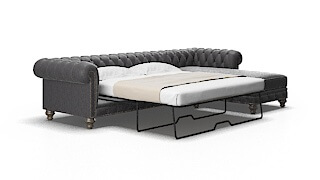 Bordeaux Marcy baltic Panel sleeper Espresso Legs  2