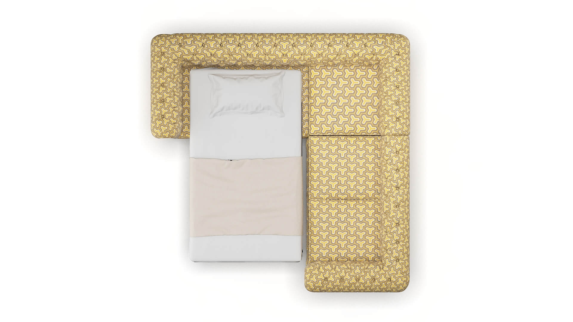 Bordeaux Merci Dijon Sectional Sleeper Espresso legs 3