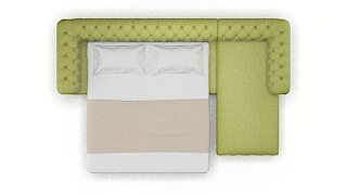 Bordeaux Notion Appletini Panel Sleeper Espresso legs 3