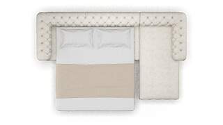 Bordeaux Oceanside Natural Panel Sleeper Espresso legs 3