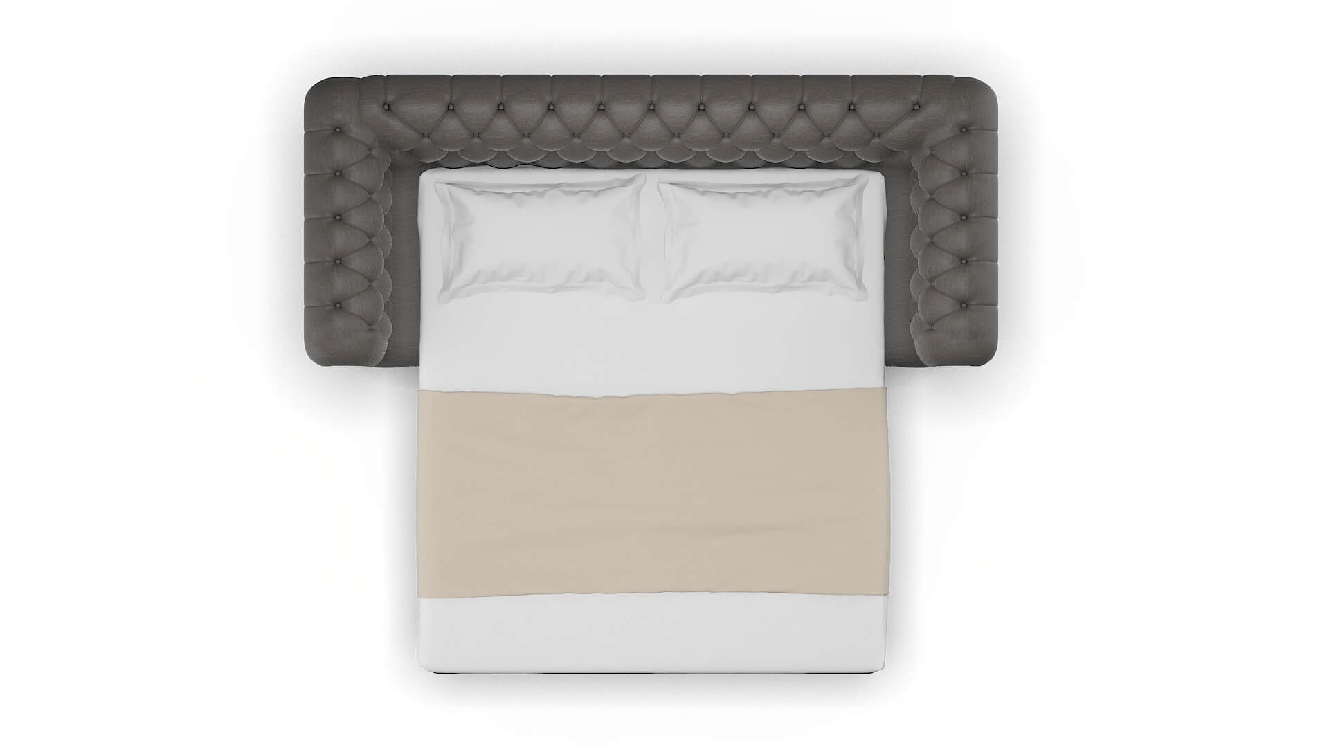 Bordeaux Oscar Grey Sofa Sleeper Espresso legs 3