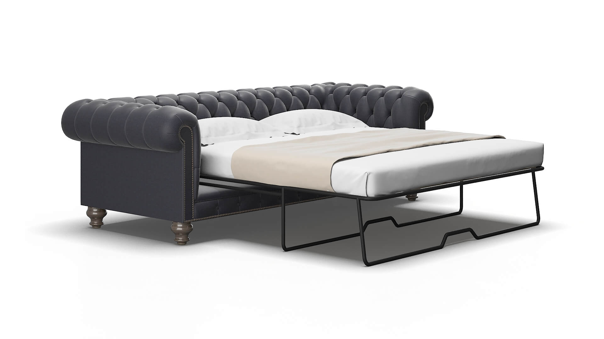 Bordeaux Parker Midnight Sofa Sleeper Espresso legs 2