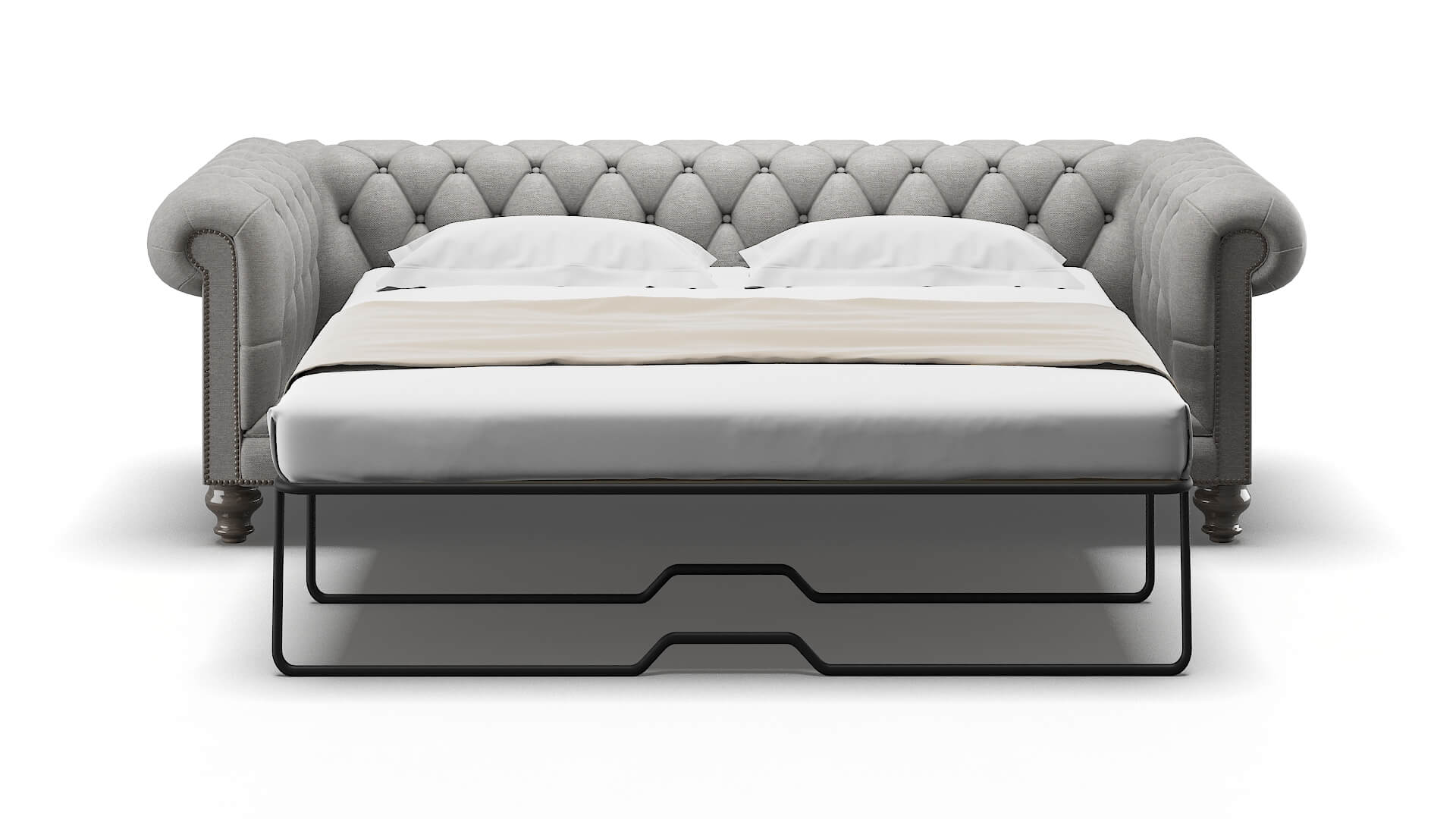 Bordeaux Phoenix Smoke Sofa Sleeper Espresso legs 1