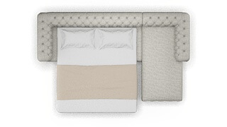 Bordeaux Prime Gravel Panel Sleeper Espresso legs 3