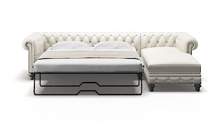 Bordeaux R_prize Cream Panel Sleeper Espresso legs 1