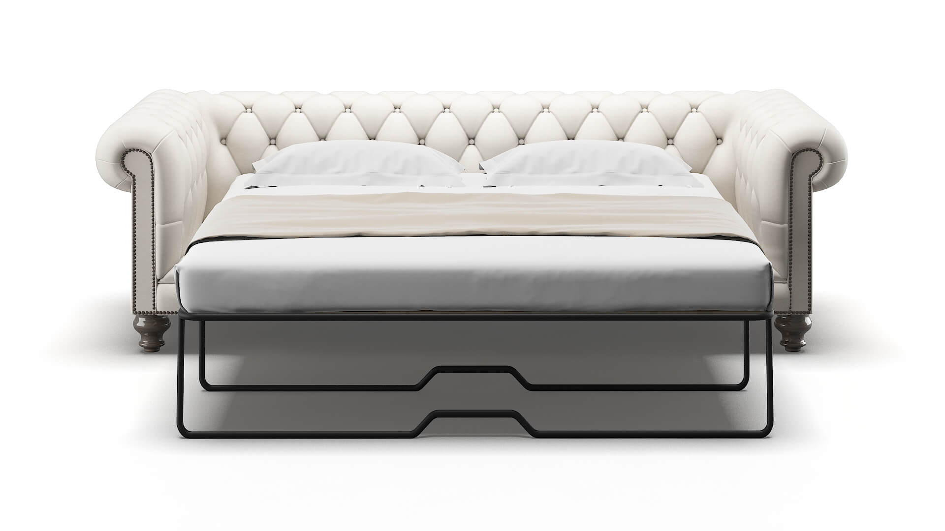 Bordeaux Redondo Pearl Sofa Sleeper Espresso legs 1