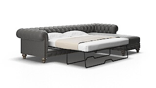 Bordeaux Rocket charcoal Panel sleeper Espresso Legs  2