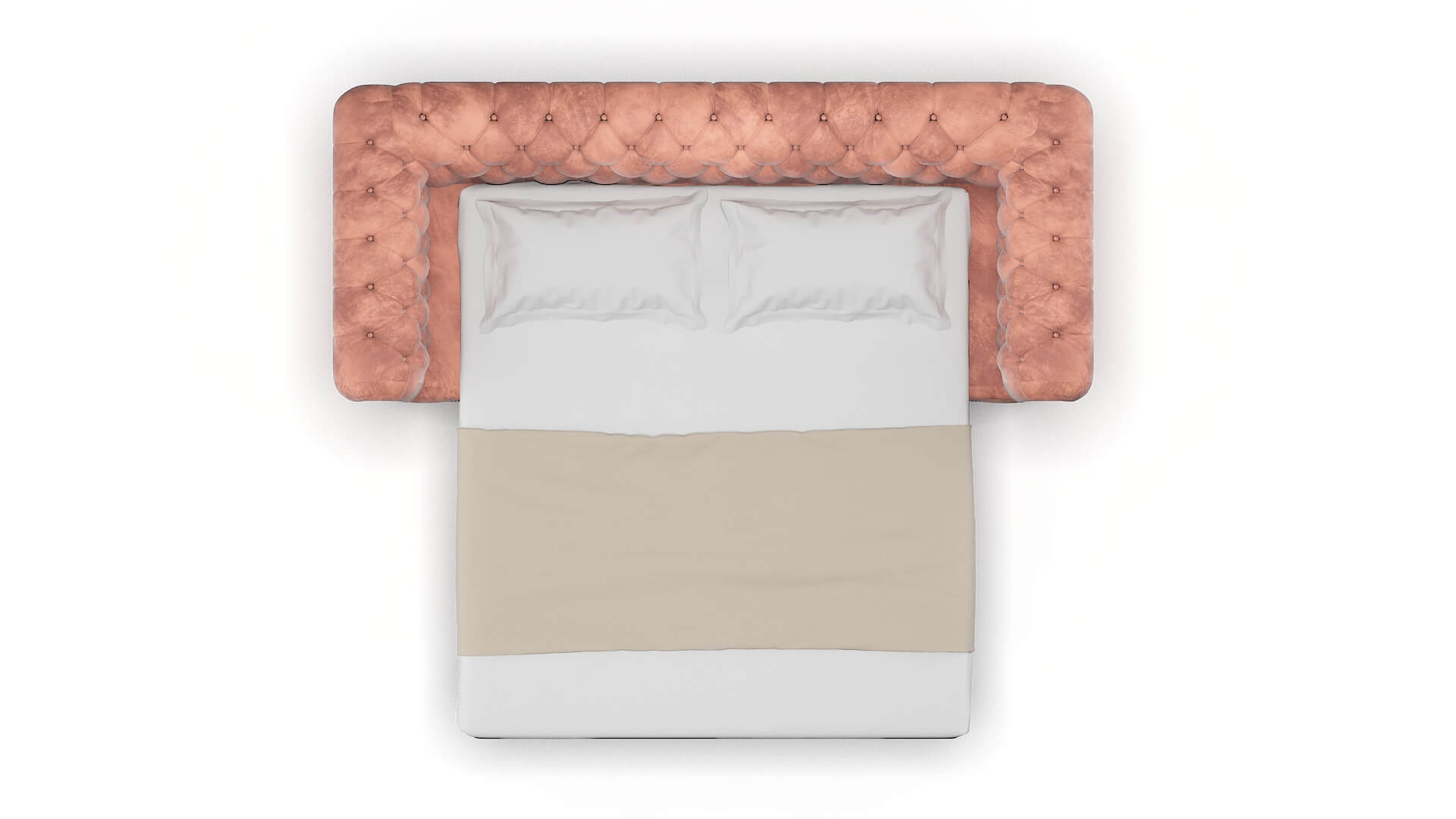 Bordeaux Royale Blush Sofa Sleeper Espresso legs 3