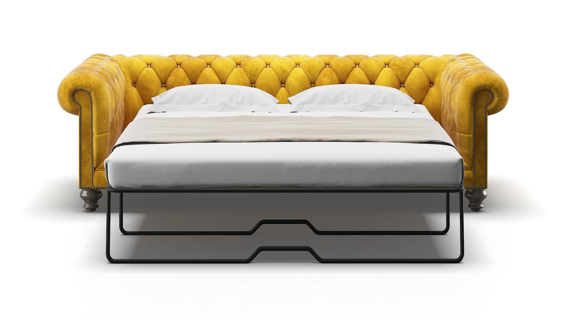 Bordeaux Royale Marigold Sofa Sleeper Espresso legs 1