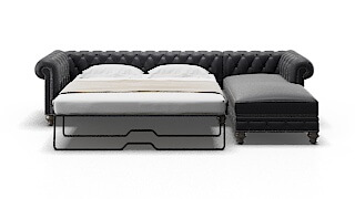 Bordeaux Urban_d Eclipse Panel Sleeper Espresso legs 1