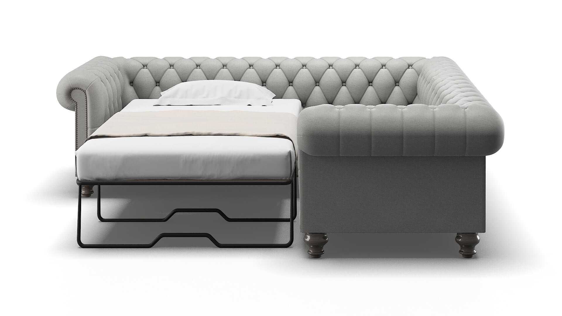 Bordeaux Urban_d Pepper Sectional Sleeper Espresso legs 1
