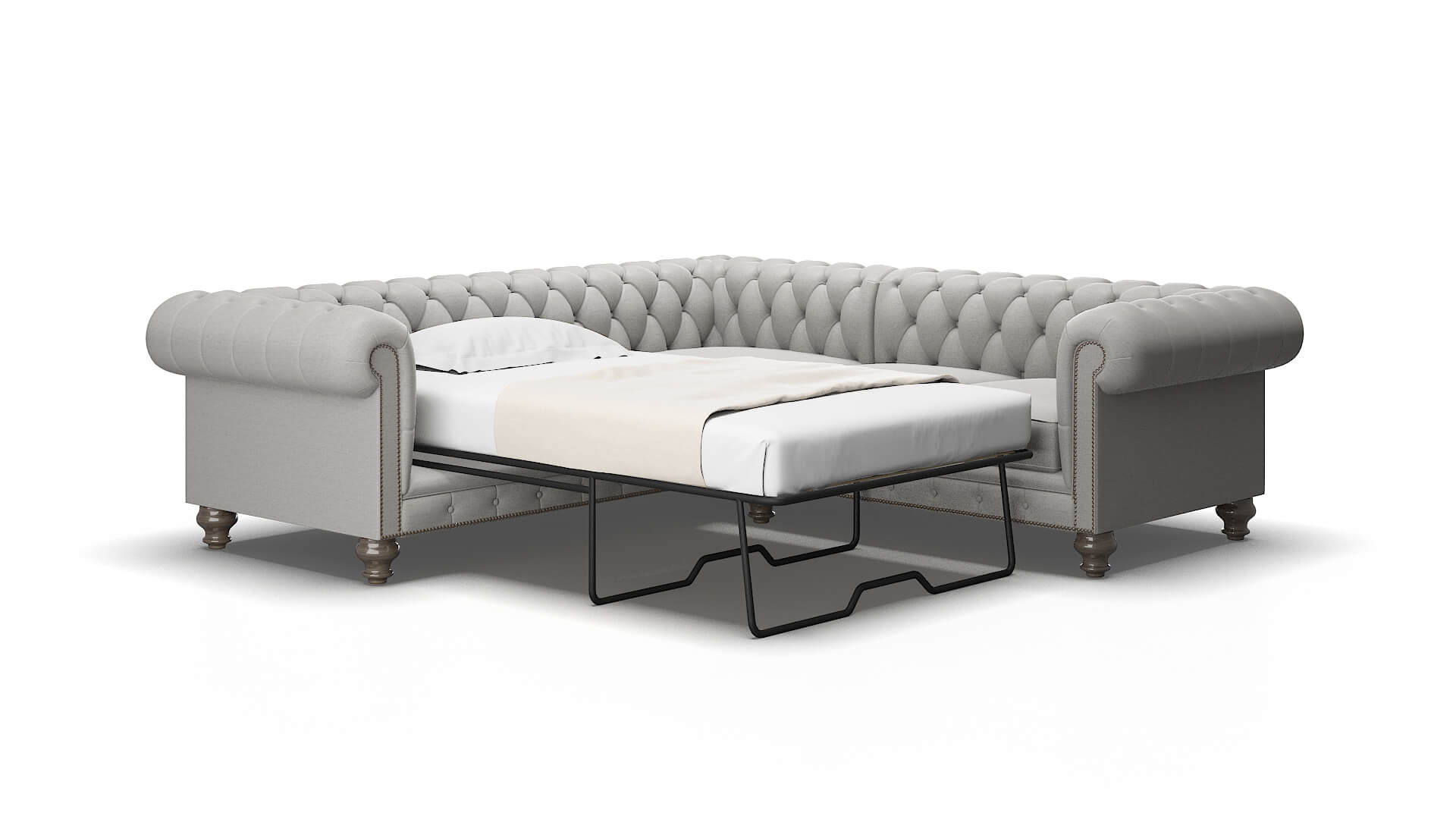 Bordeaux Urban_d Pepper Sectional Sleeper Espresso legs 2