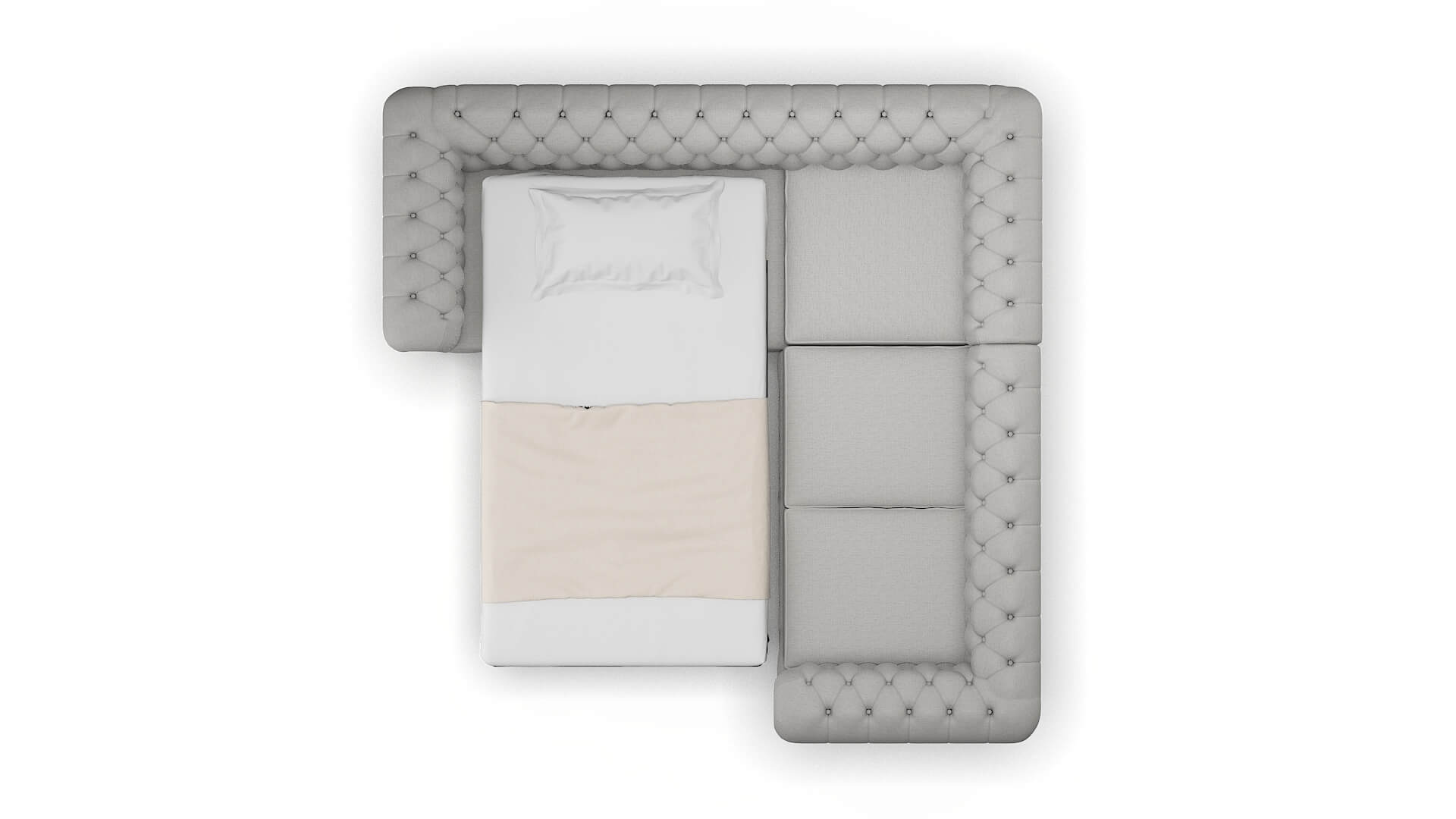 Bordeaux Urban_d Pepper Sectional Sleeper Espresso legs 3