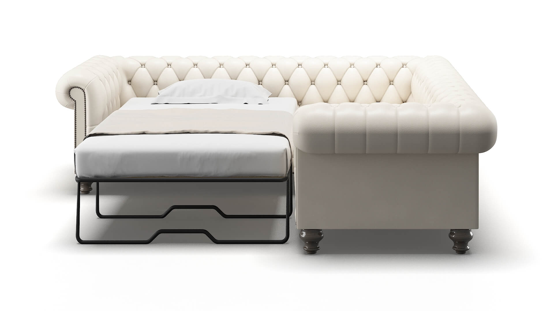 Bordeaux Urban_d Snow Sectional Sleeper Espresso legs 1
