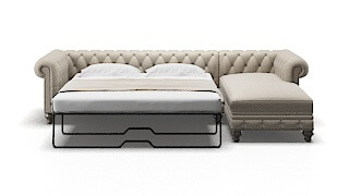 Bordeaux Urban_d Steel Panel Sleeper Espresso legs 1