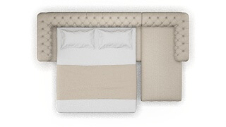 Bordeaux Urban_d Steel Panel Sleeper Espresso legs 3