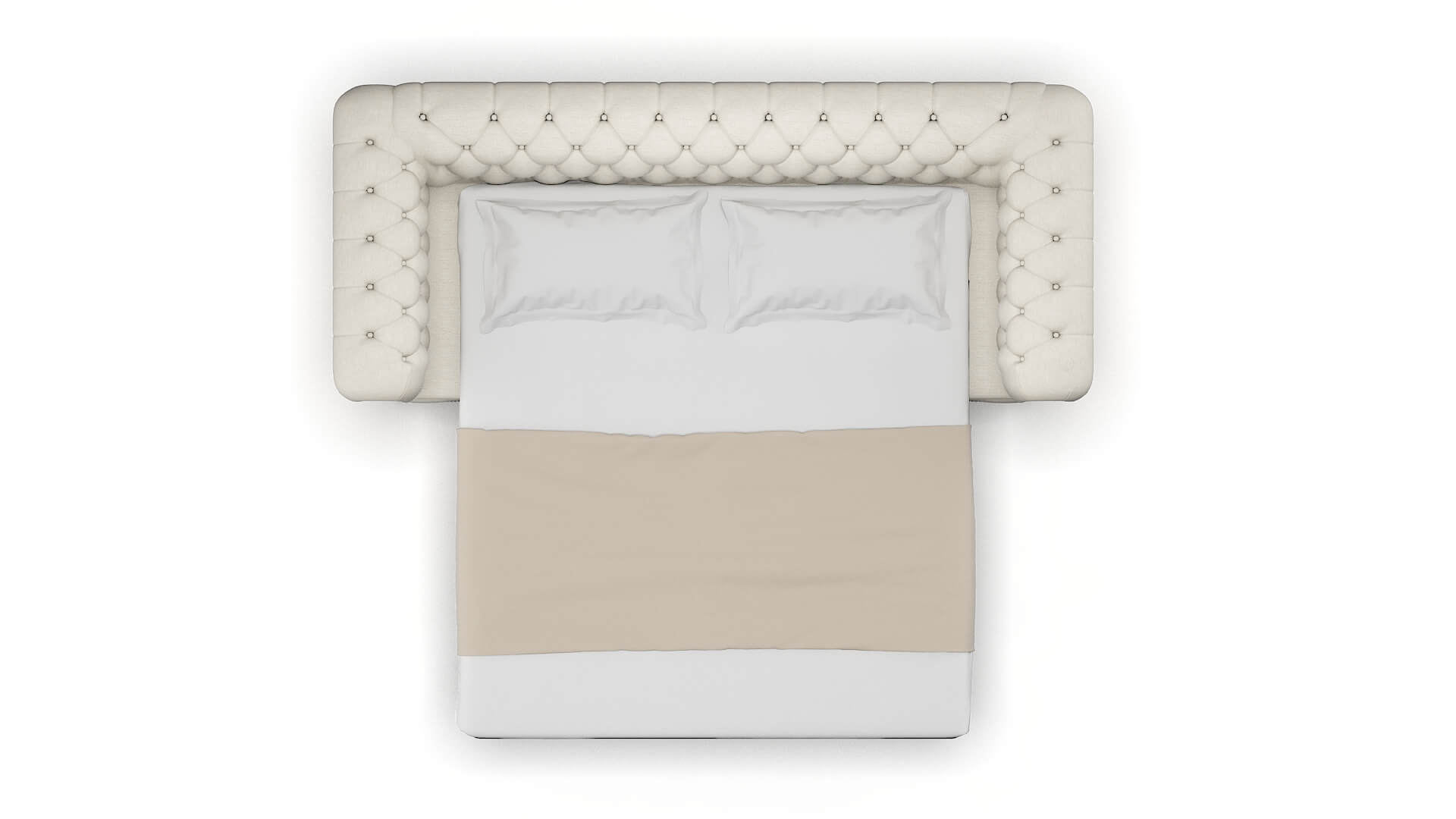 Bordeaux Venus Cream Sofa Sleeper Espresso legs 3