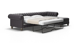 Bordeaux Venus onyx Panel sleeper Espresso Legs  2