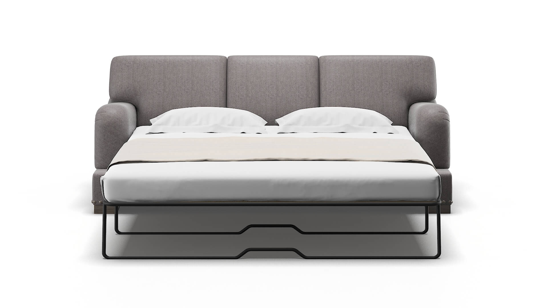 Brighton Atlas_plz Silver Sofa Sleeper Espresso legs 1