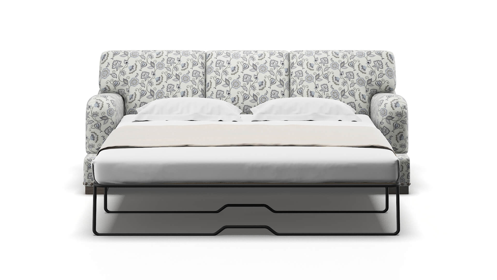 Brighton Avignon Sky Sofa Sleeper Espresso legs 1