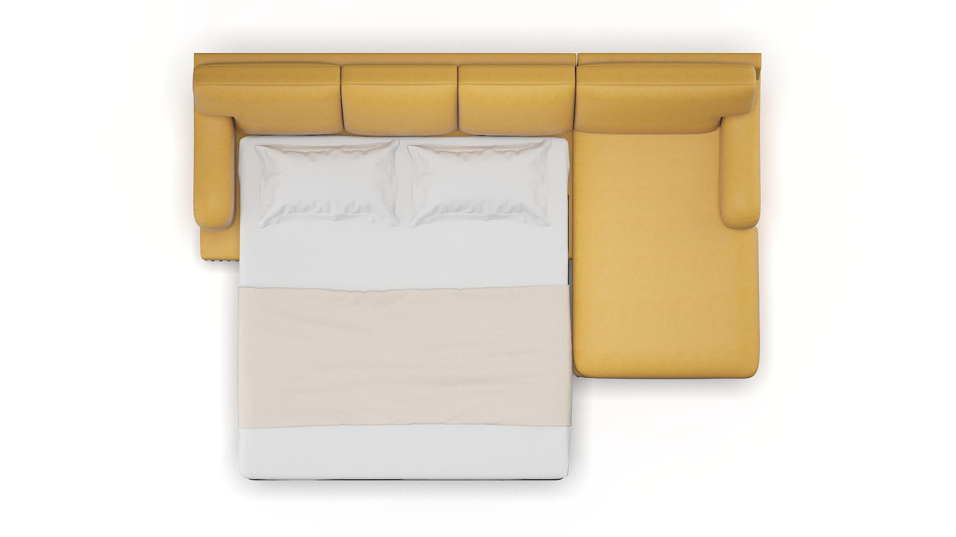 Brighton Bella Amber Panel Sleeper Espresso legs 3