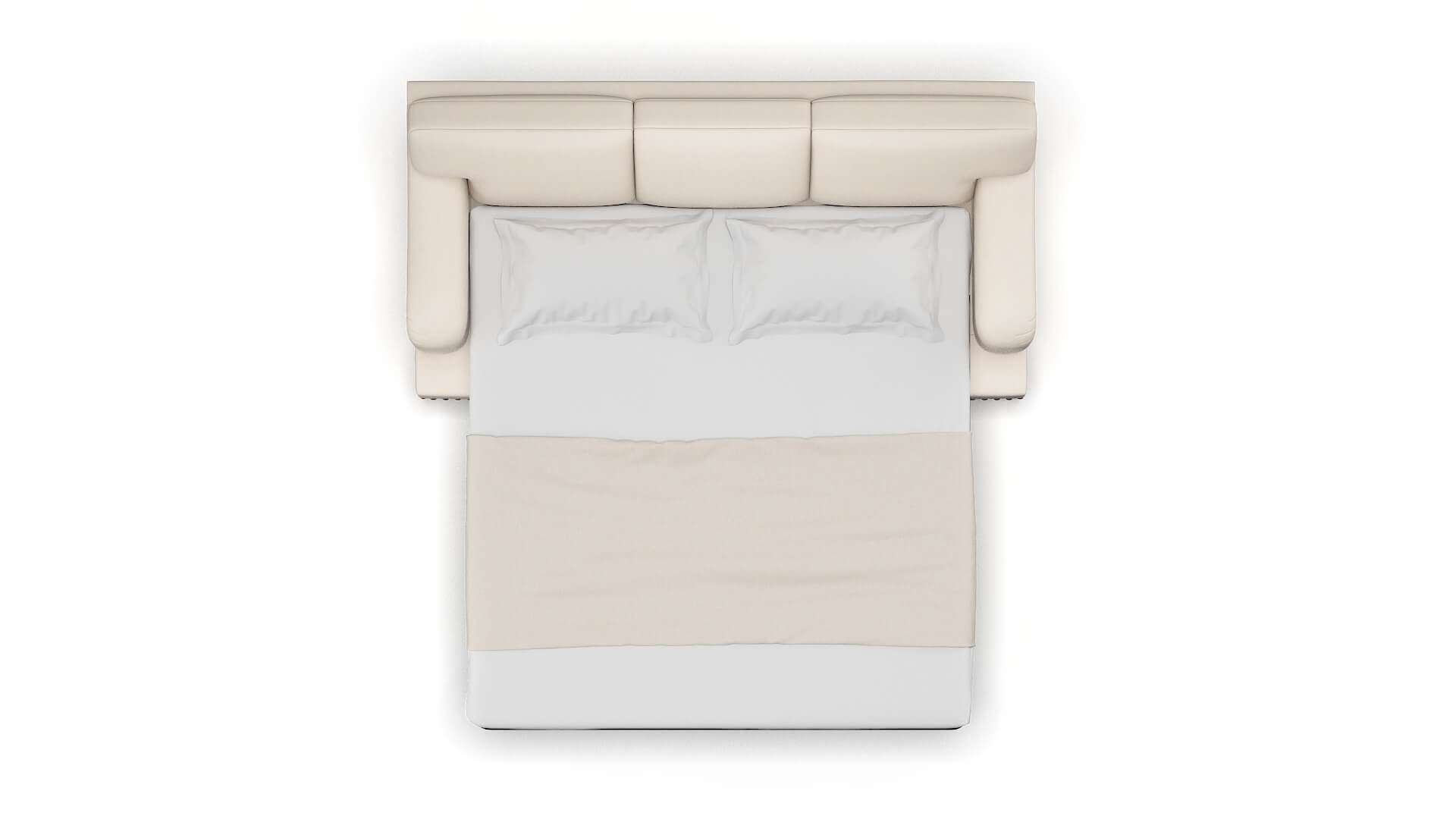 Brighton Bella Buckwheat Sofa Sleeper Espresso legs 3