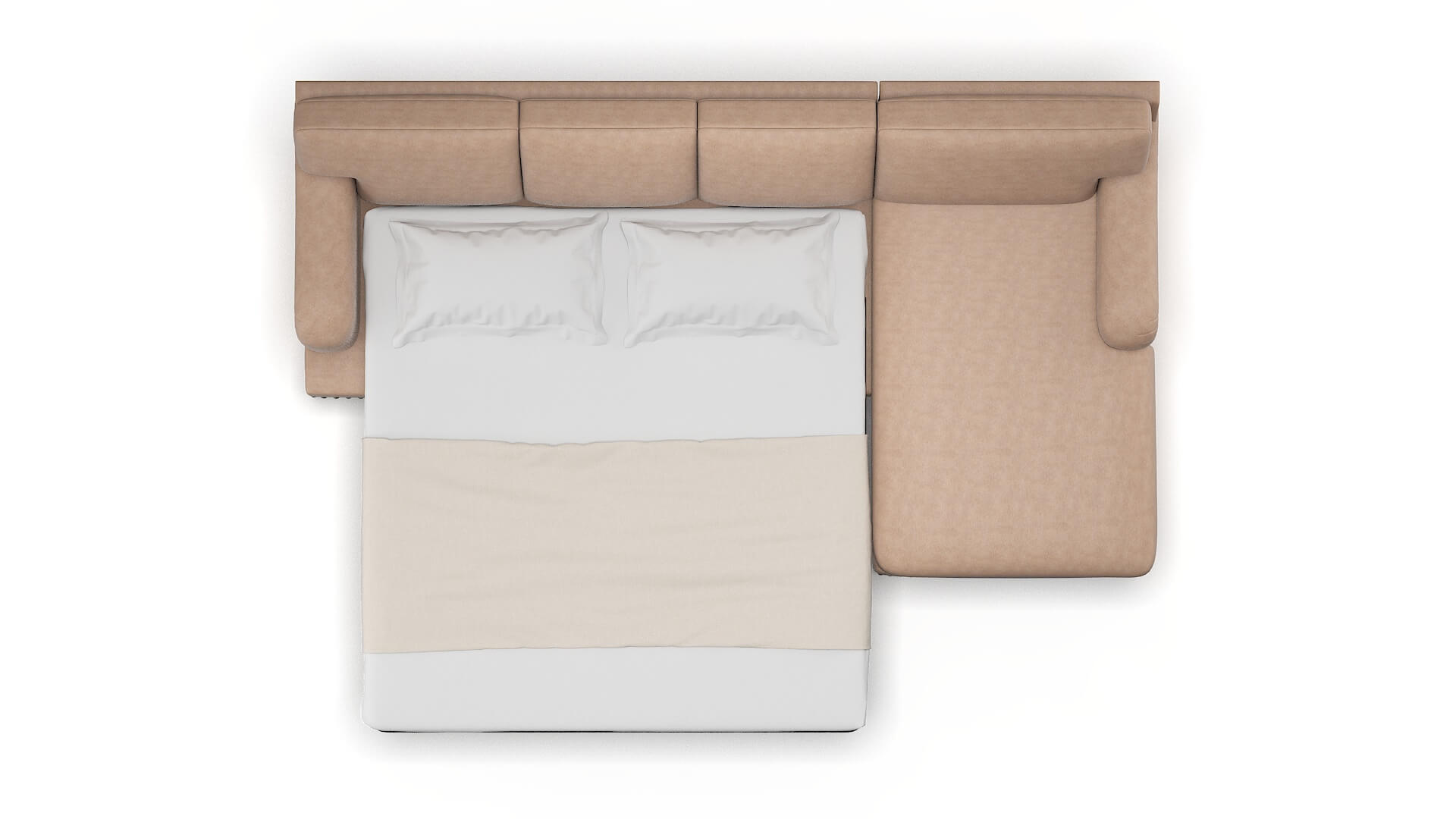 Brighton Bella Cocoa Panel Sleeper Espresso legs 3