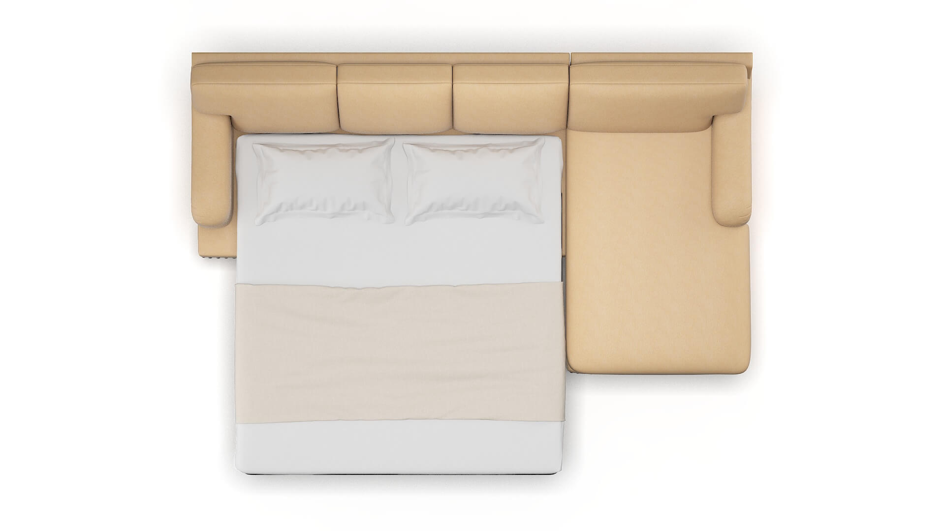 Brighton Bella Coffee Panel Sleeper Espresso legs 3