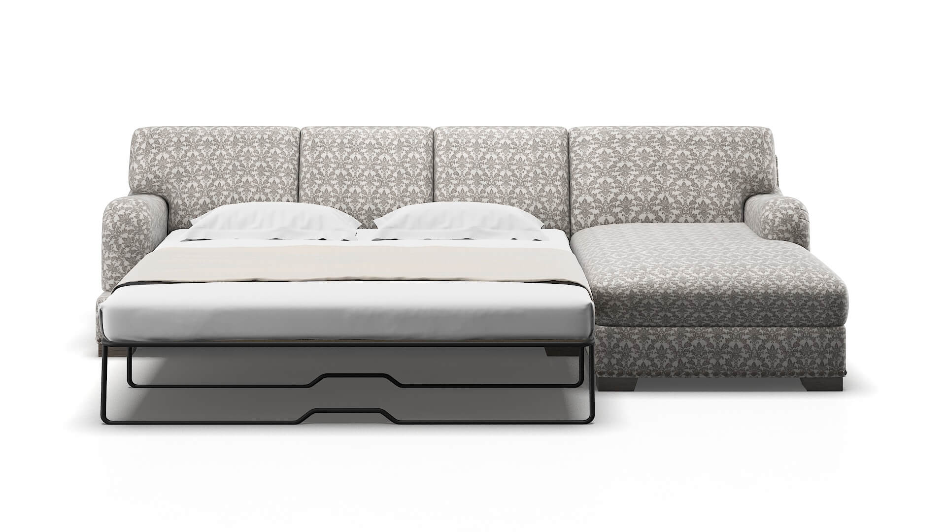 Brighton Bergamo Dove Panel Sleeper Espresso legs 1