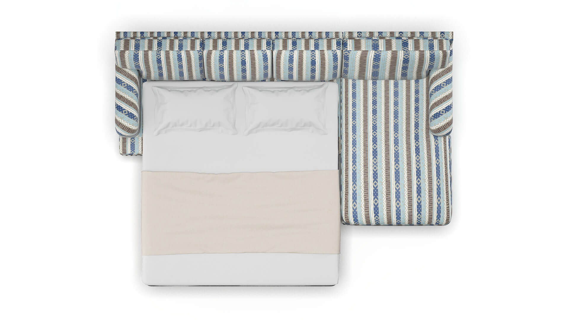 Brighton Bodhi Indigo Panel Sleeper Espresso legs 3