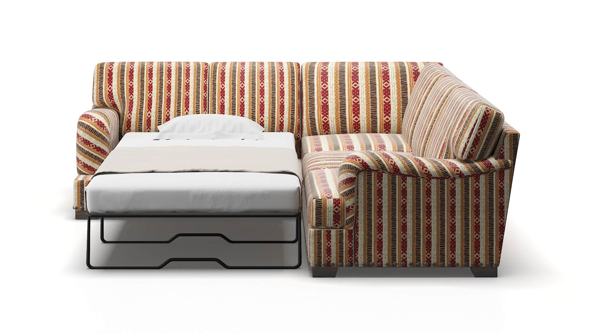 Brighton Bodhi Tango Sectional Sleeper Espresso legs 1