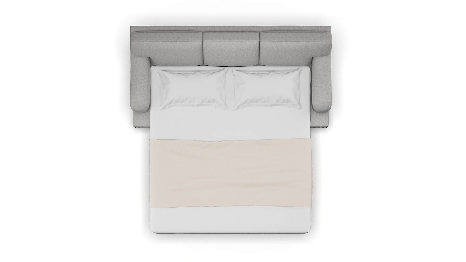 Brighton Bungalow Graphite Sofa Sleeper Espresso legs 3