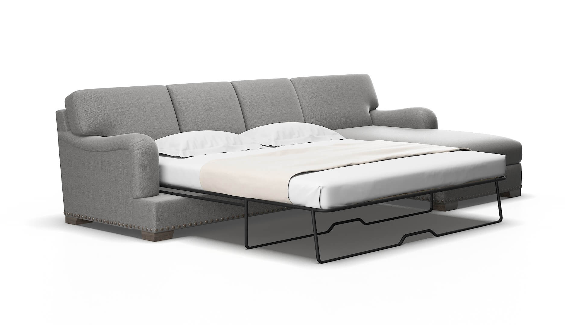 Brighton Catalina steel Panel sleeper Espresso Legs  2