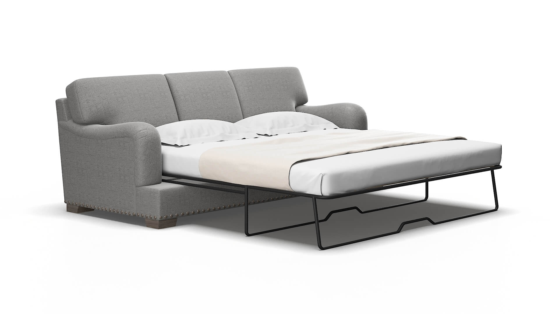 Brighton Catalina steel Sofa sleeper Espresso Legs  2