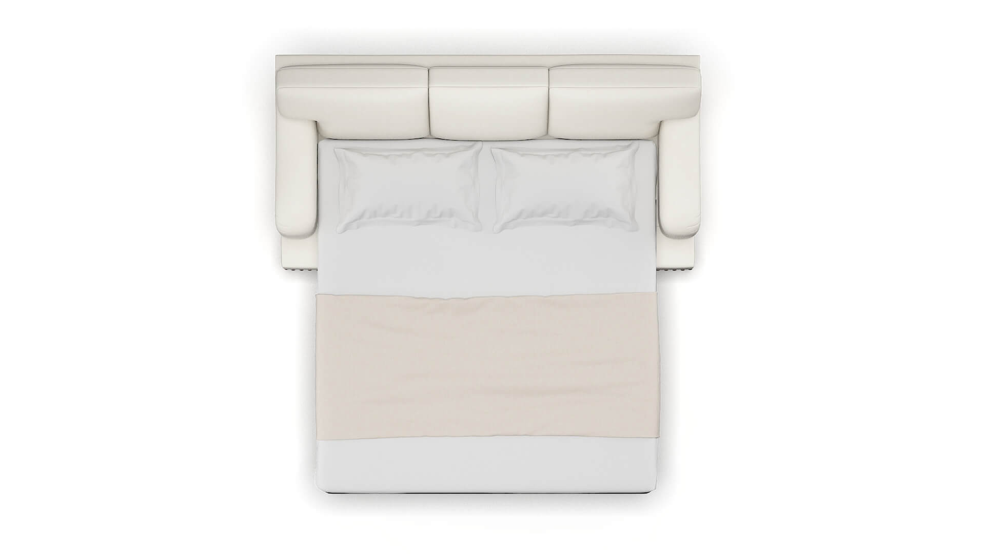 Brighton Chance Bone Sofa Sleeper Espresso legs 3