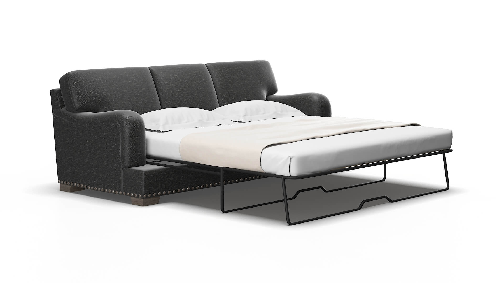 Brighton Chance denim Sofa sleeper Espresso Legs  2