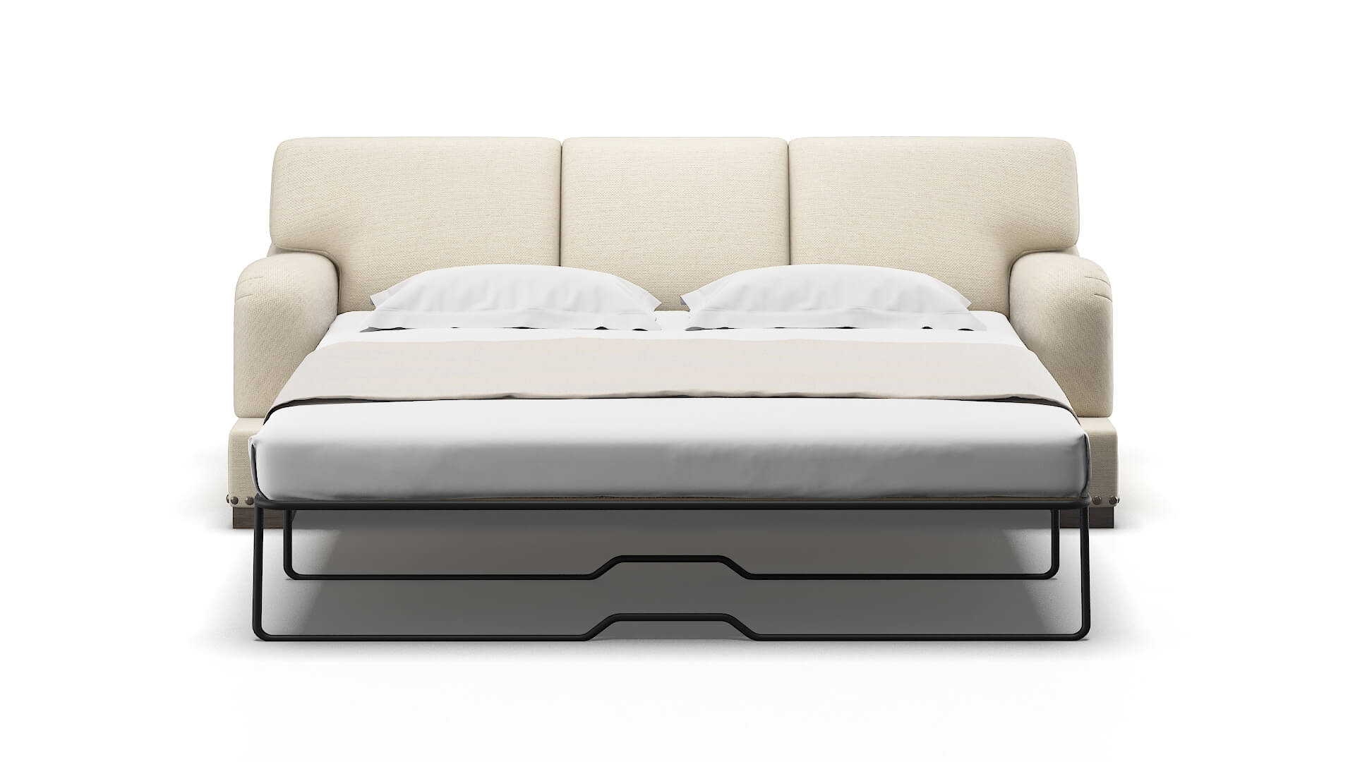 Brighton Chance Sand Sofa Sleeper Espresso legs 1