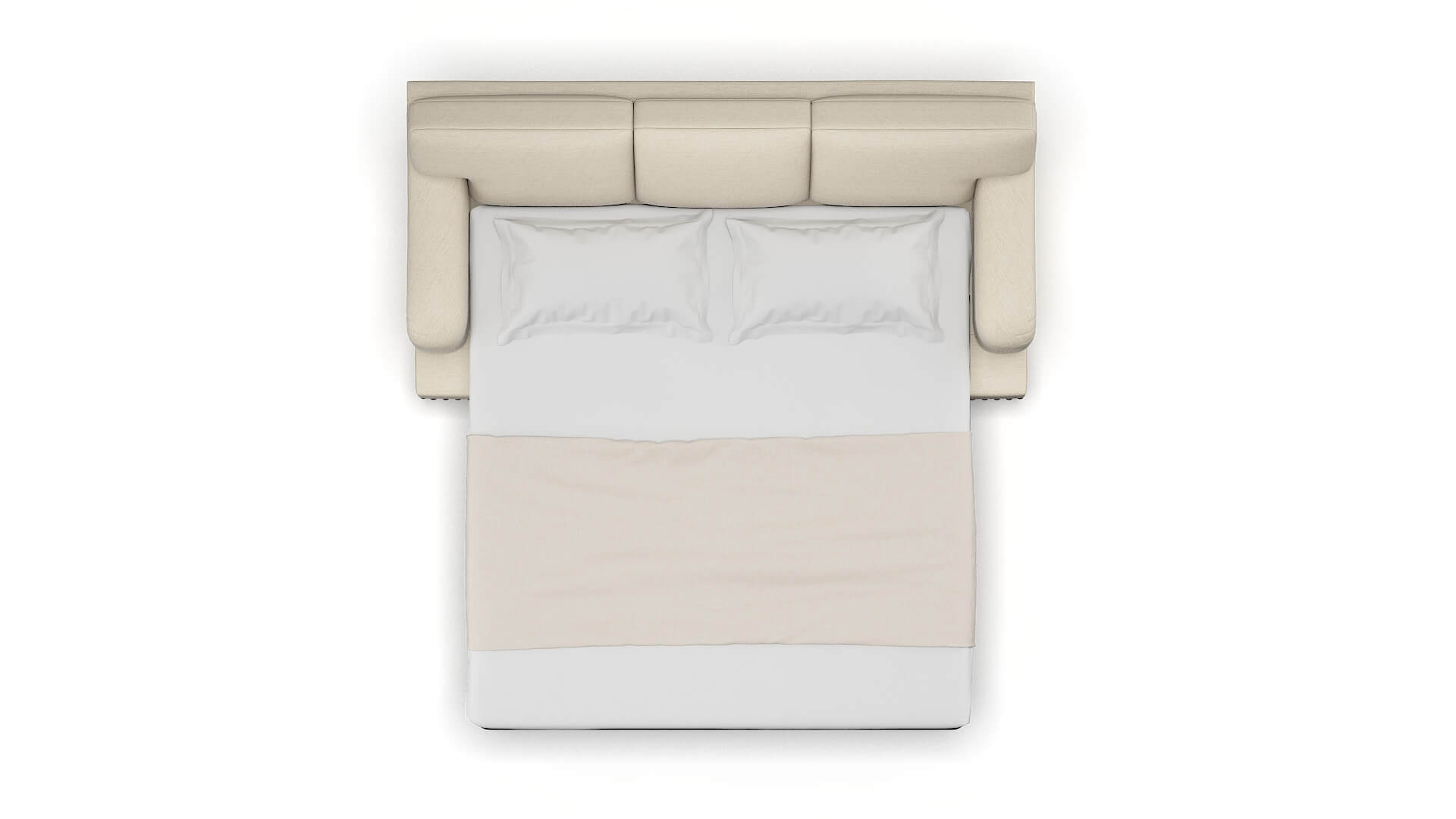 Brighton Chance Sand Sofa Sleeper Espresso legs 3