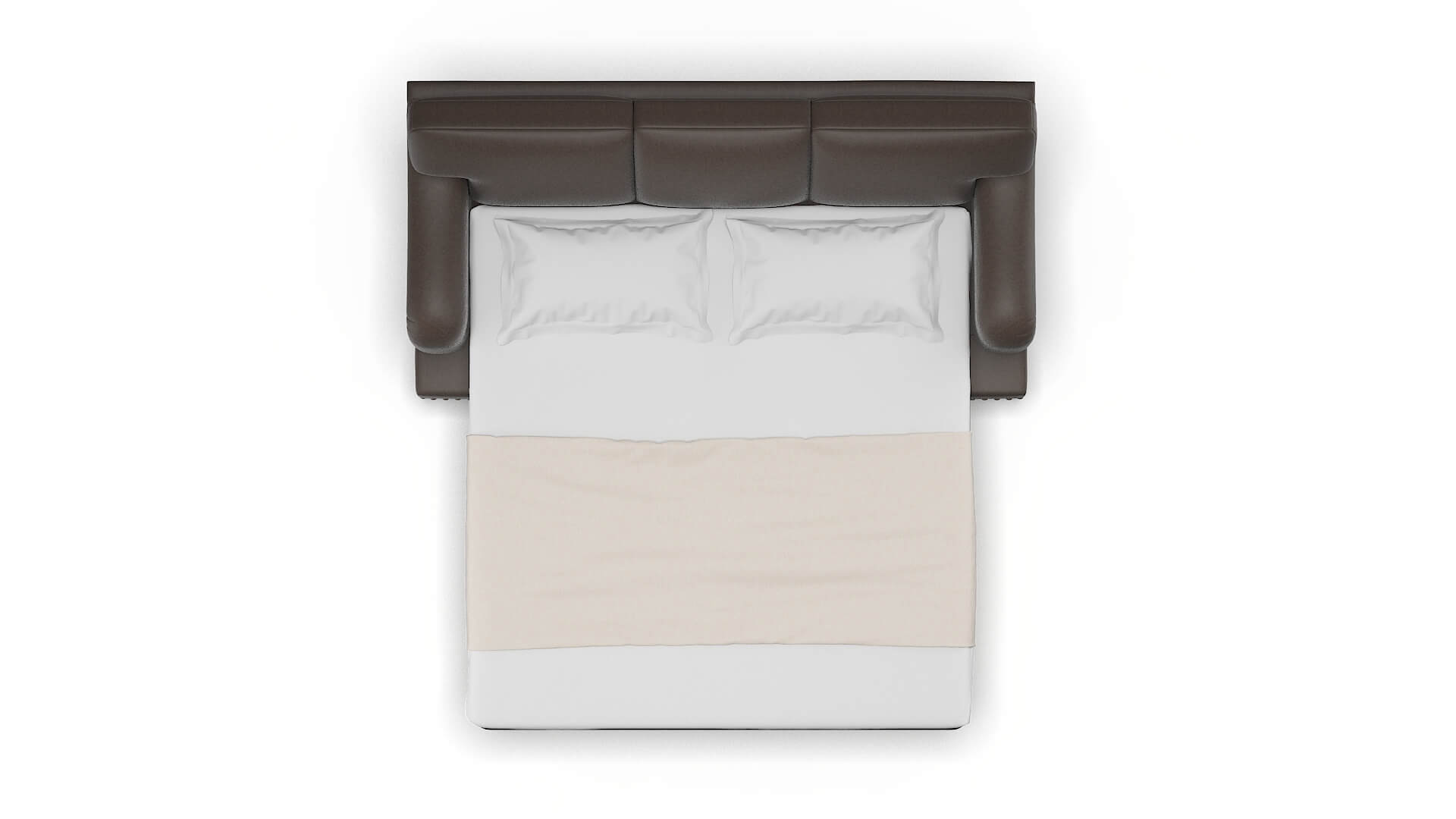 Brighton Cosmo Chocolate Sofa Sleeper Espresso legs 3