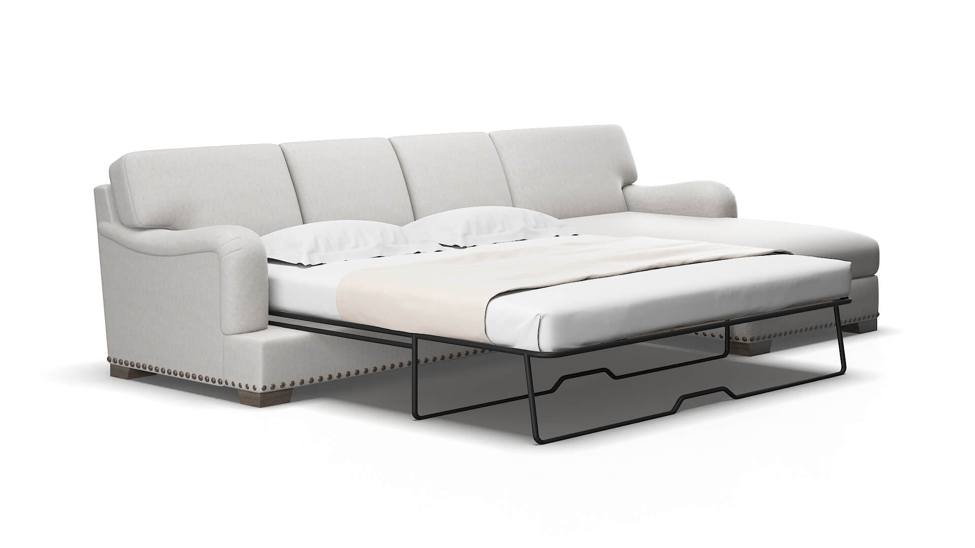 Brighton Cosmo silver Panel sleeper Espresso Legs  2