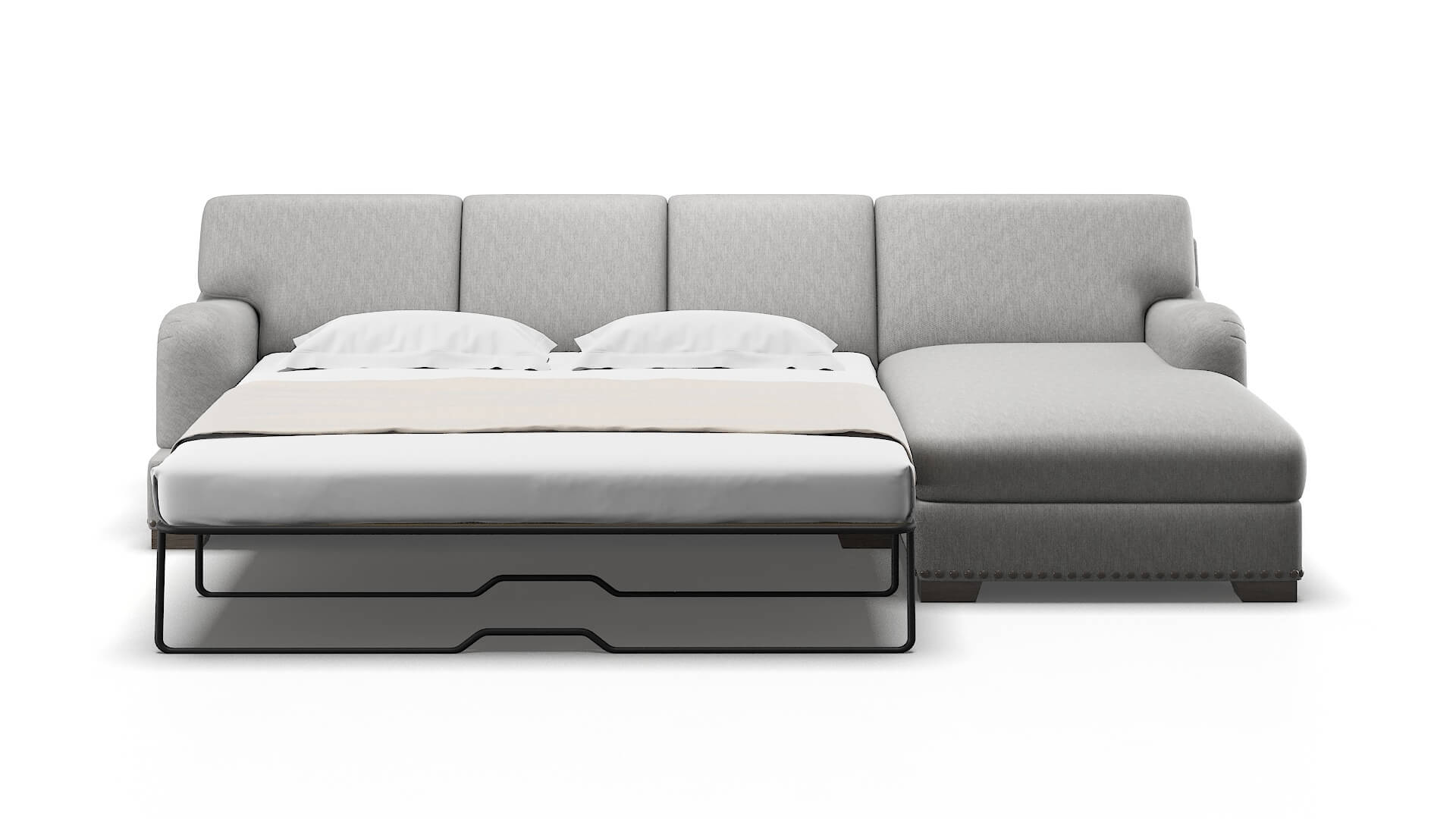 Brighton Cosmo Steel Panel Sleeper Espresso legs 1