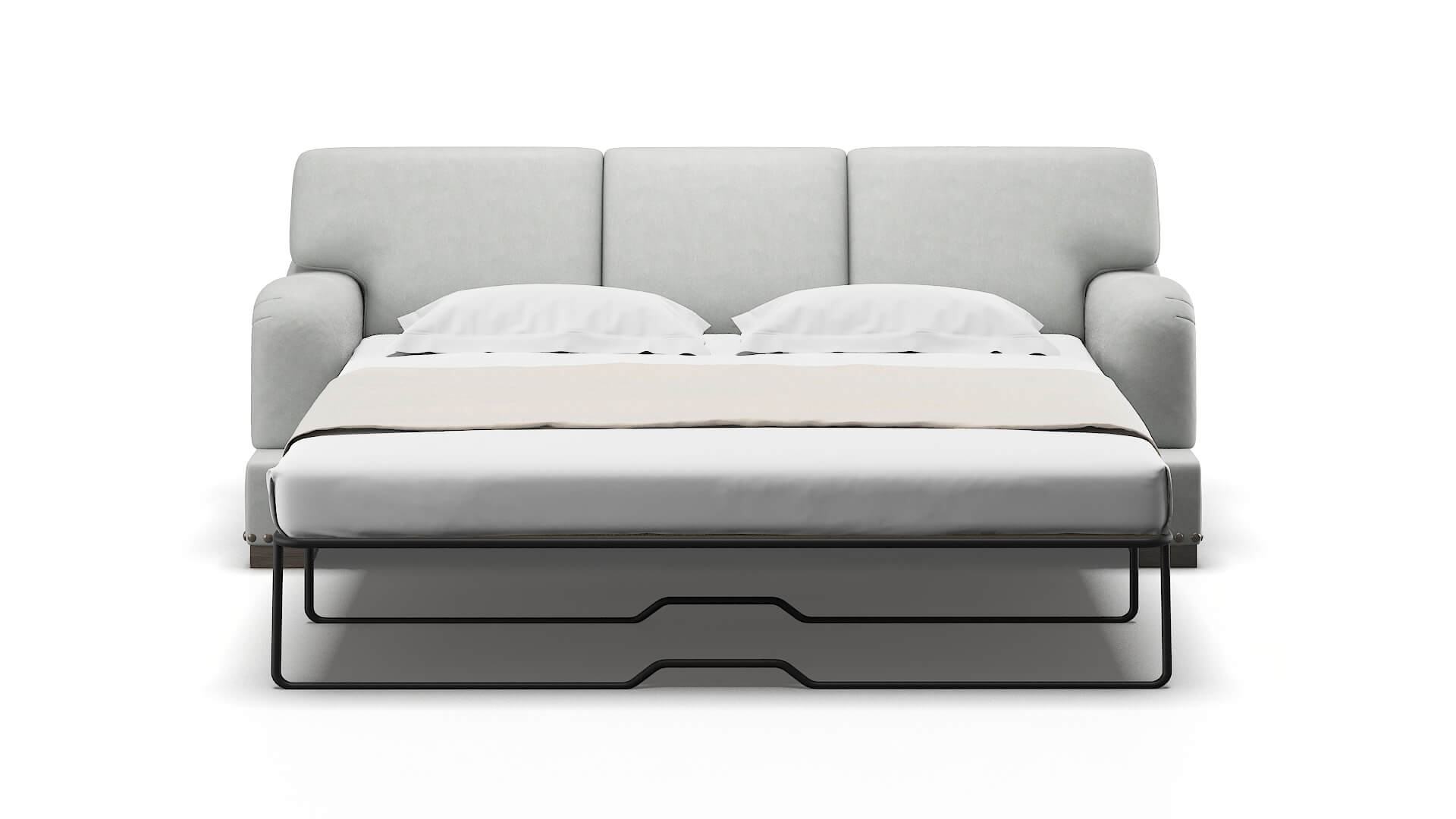 Brighton Dawson Platinum Sofa Sleeper Espresso legs 1