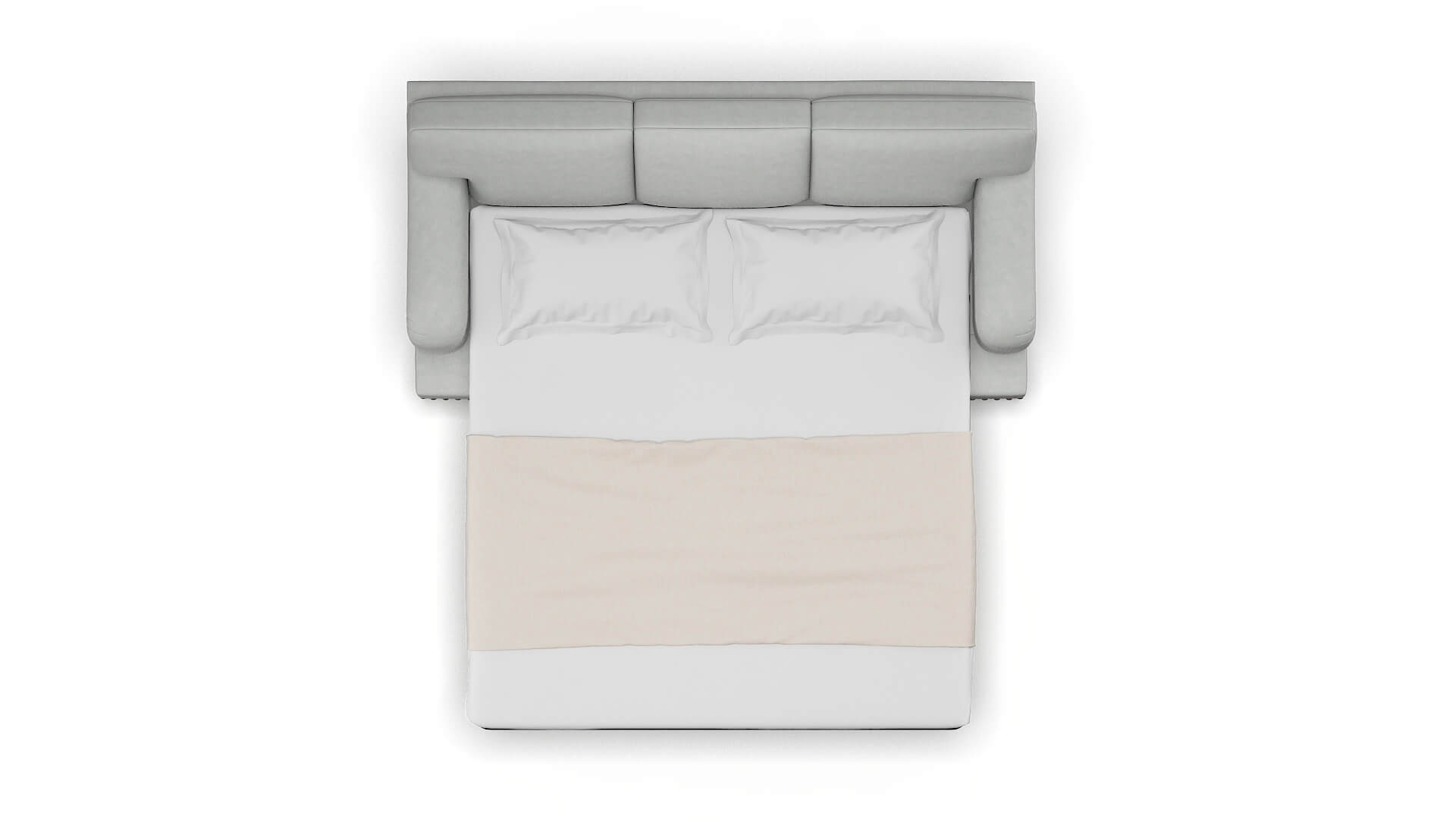 Brighton Dawson Platinum Sofa Sleeper Espresso legs 3