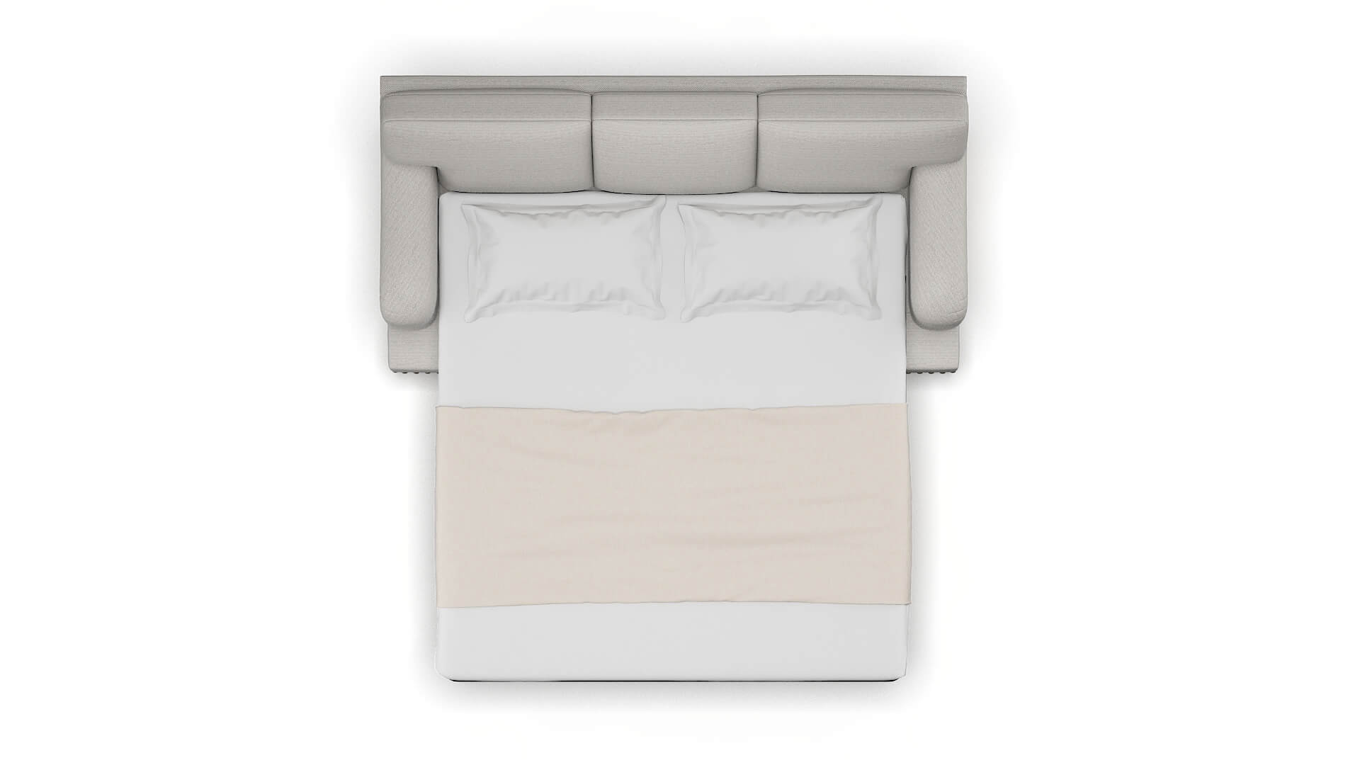 Brighton Derby Grey Sofa Sleeper Espresso legs 3