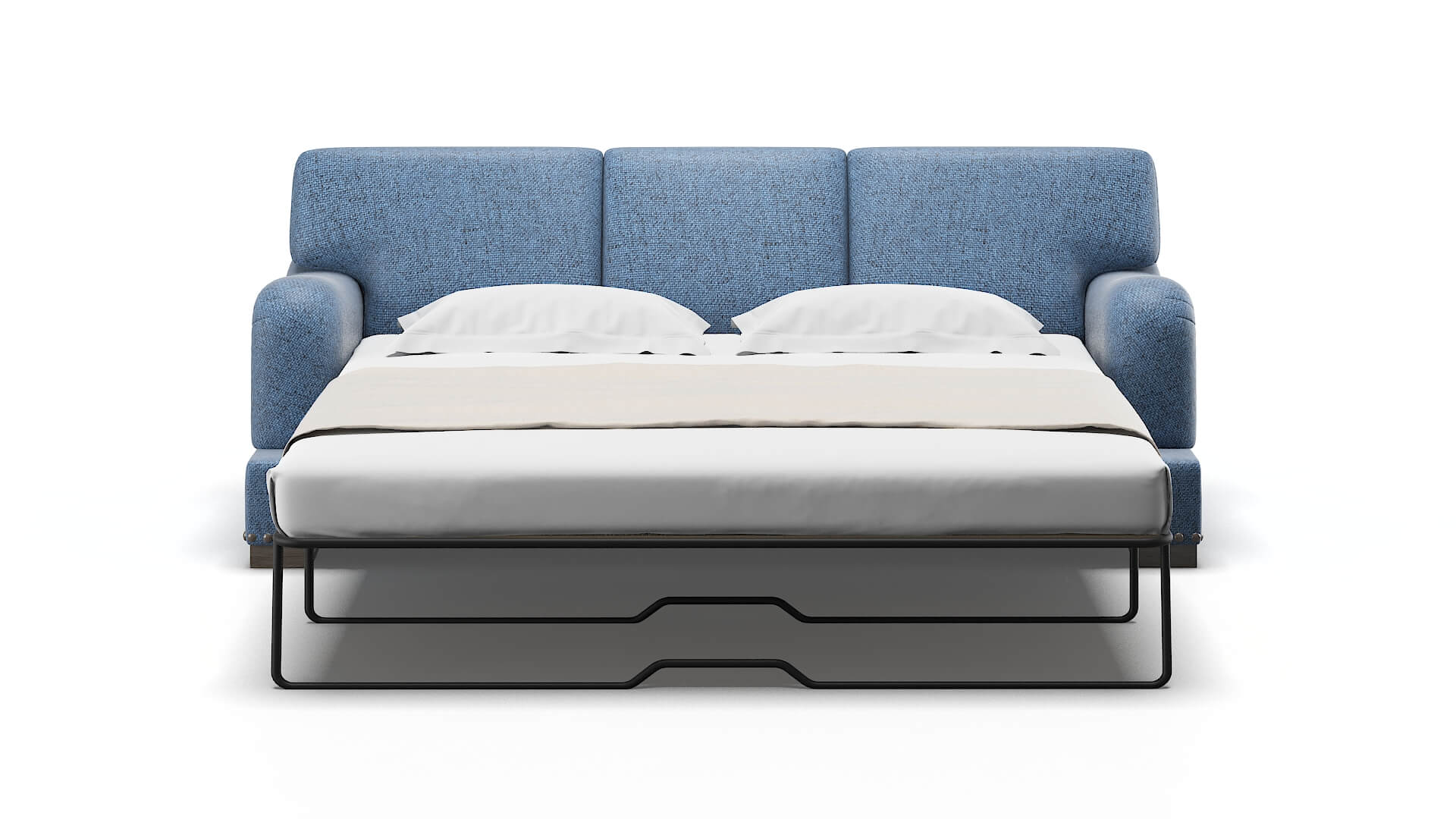 Brighton Derby Navy Sofa Sleeper Espresso legs 1