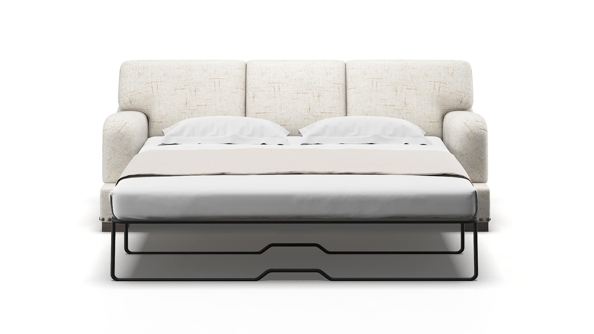 Brighton Derby Taupe Sofa Sleeper Espresso legs 1