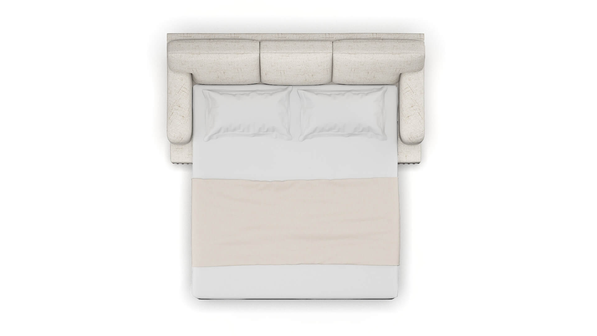 Brighton Derby Taupe Sofa Sleeper Espresso legs 3