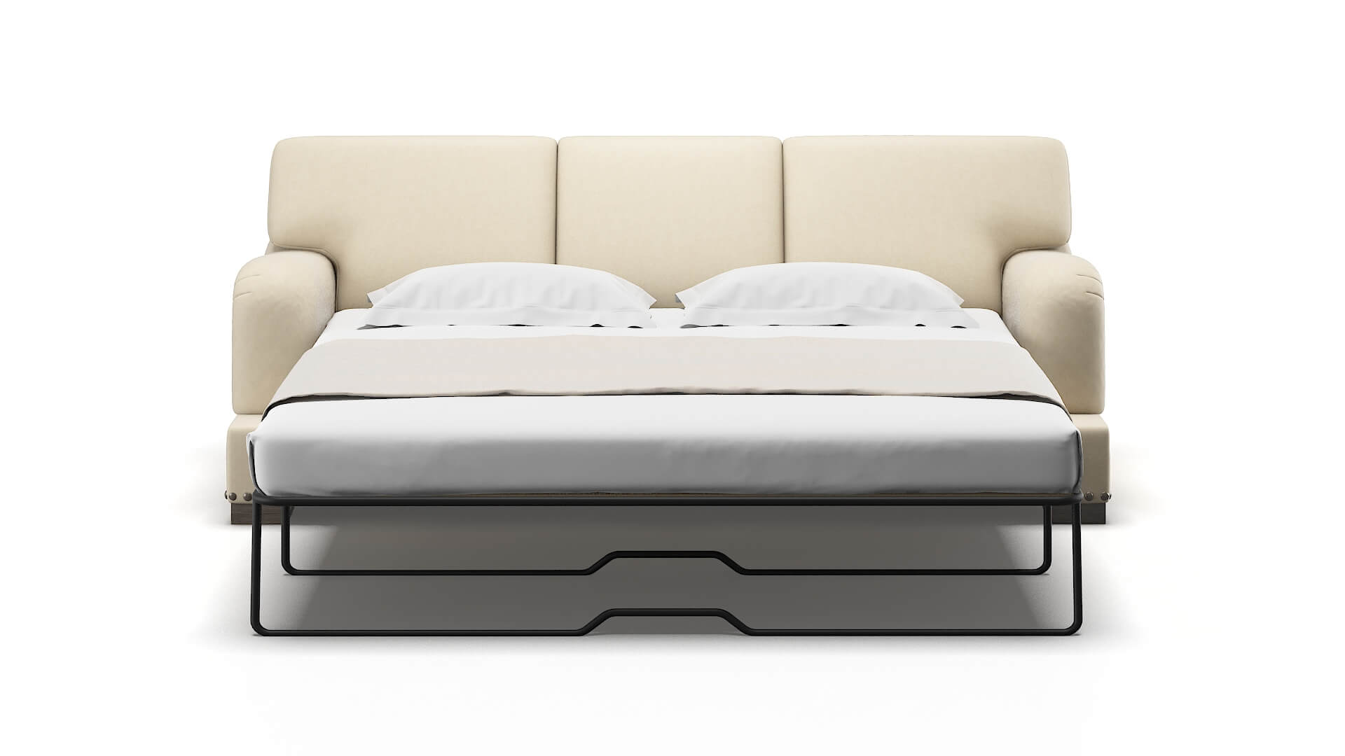 Brighton Dream_d Almond Sofa Sleeper Espresso legs 1